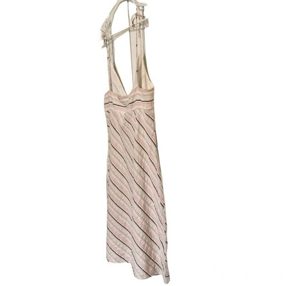 GUESS Diagonal Stripe Strappy Midi Summer Dress Womens Medium - Picture 11 of 16
